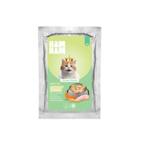 خوراک هام هام گربه بوقلمون چانکی