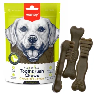 تشویقی سگ ونپی مسواکی با طعم بیف